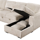Devonshire Pull-Out Sleeper Sectional Sofa