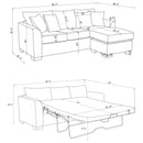 Storey Fold-Out Sleeper Sectional Sofa - Austin's Furniture Depot (Austin,TX)