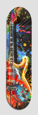 Electric Burst Groove - 8" x 31" Framed Wall Art