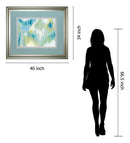 Energetic By Rita Vindedzis - Framed Print Wall Art - Blue