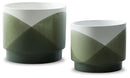 Ardenridge - Planter Set (Set of 2) - Green / White