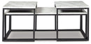 Donnesta - Occasional Table Set (Set of 3) - Gray / Black