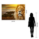 Tempered Glass With Foil - Lion Safari - Light Brown