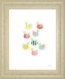 Bumblebee Friends By Ann Kelle - Framed Print Wall Art - White