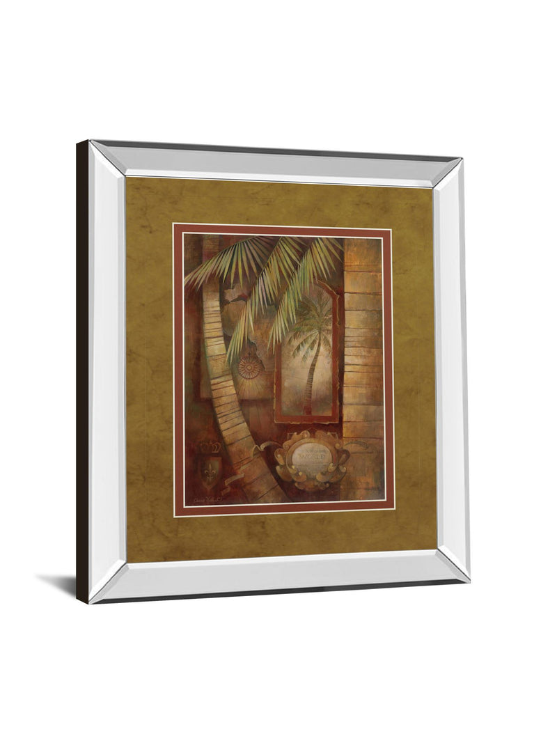 Global Winds Il By Eliane Volherbst-Lane - Mirror Framed Print Wall Art - Green