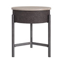 Nica - End Table - White And Brown