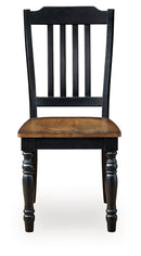 Clorazi - Dining Room Side Chair (Set of 2) - Black / Brown - Austin's Furniture Depot (Austin,TX)