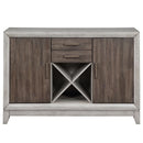 Steve Silver Abacus Server in Smoky Alabaster
