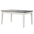 Steve Silver Caylie Dining Table in Two-tone Ivory and Driftwood