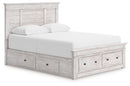 Makidern - Panel Storage Bed With Under Bed Storage Unit And Storage Footboard - Austin's Furniture Depot (Austin,TX)