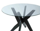 Steve Silver Amalie Round Dining Table in Black