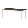 Steve Silver Joanna Dining Table in Two-tone Ivory and Mocha