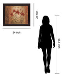 Amber Lily Trio - 28" x 34" Framed Wall Art