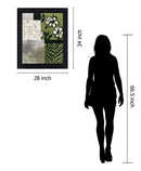 Verdant Mélange - 28" x 34" Framed Wall Art