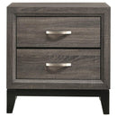 Watson - 2-Drawer Nightstand - Gray Oak