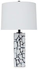 Macaria - Marble Table Lamp - White / Black