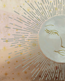 Celestial Blue Sun By Elizabeth Medley - Light Brown