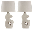 Chadrich - Paper Table Lamp (Set of 2) - Antique Beige