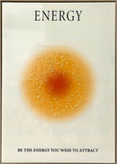 "Radiant Energy" Hand-Embellished Canvas In Frame - Gold / White