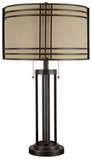 Hanswell - Metal Table Lamp  - Dark Brown