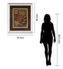 Copper Rhythm Il By Vivian Flasch - Mirror Framed Print Wall Art - Red