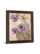Whispering Violet Blooms - 28" x 34" Framed Wall Art