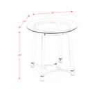 Lucinda - End Table - Chrome - 24.5"