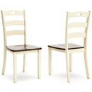Woodanville - Dining Room Side Chair (Set of 2) - Cream / Brown