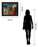 Jazz Lounge Serenade - 28" x 34" Framed Wall Art