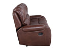Steve Silver Keily Manual Reclining Sofa w/ Dropdown Table in Brown