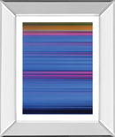 Abstract Blues By Mark Baker - Mirror Framed Print Wall Art - Blue