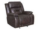 Steve Silver Aria Dual Power Recliner in Saddle Brown