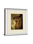 Jesus Christ By Nito - Mirror Framed Print Wall Art - Dark Brown