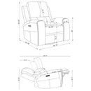 Brickston Triple Power Swivel Glider Recliner