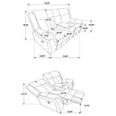 Lawrence Reclining Sofa Set