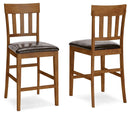 Ralene - Upholstered Barstool (Set of 2) - Medium Brown