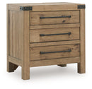 Ridgester - Three Drawer Night Stand - Light Brown - Austin's Furniture Depot (Austin,TX)