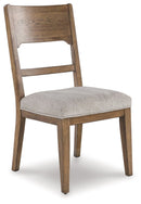 Cabalynn - Dining Uph Side Chair (Set of 2) - Oatmeal / Light Brown