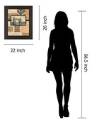 Travel Collage Il By Gillian Fullard Framed Print Wall Art - Beige