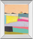 Live Colorfully-Applique By Joelle Wehkamp - Mirror Framed Print Wall Art - Blue