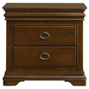 Garland - 3-Drawer Nightstand Bedside Table - Brown Cherry