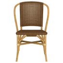 Lexley - Woven Rattan Dining Side Chair (Set of 2) - Brown