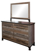Antique - Mirror - Gray / Brown