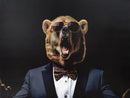 Bear In Suit (Large) - Black