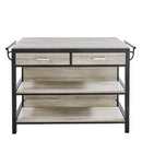 Steve Silver Carson Counter Kitchen Table in Weathered Driftwood