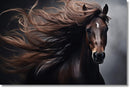 Majestic Mane Storm - 40" x 60" Framed Wall Art