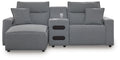 Modmax II Power Reclining Sectional with Chaise and Audio Console