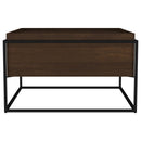 Fulton - Square - Mango Wood Coffee Table - Dark Brown