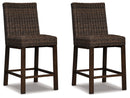 Paradise Trail - Barstool (Set of 2) - Medium Brown