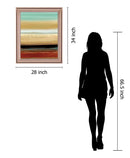 Amber Horizon - 28" x 34" Framed Wall Art